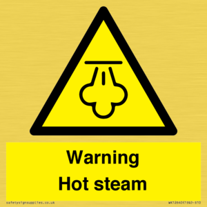 Warning Hot steam